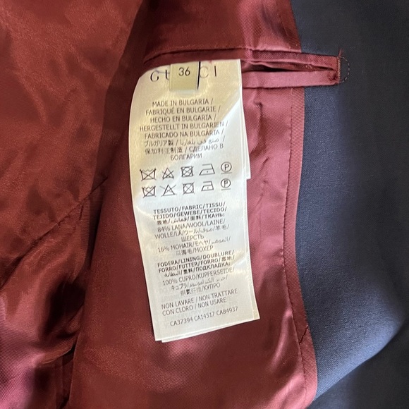 Gucci Blazer Sports Coat Navy 36 - Picture 5 of 6